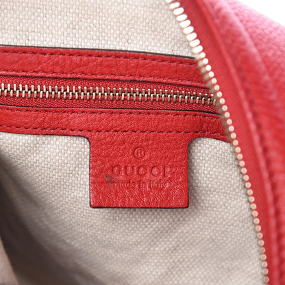 Gucci Pebbled Calfskin Large Soho Hobo Red 6 of 11