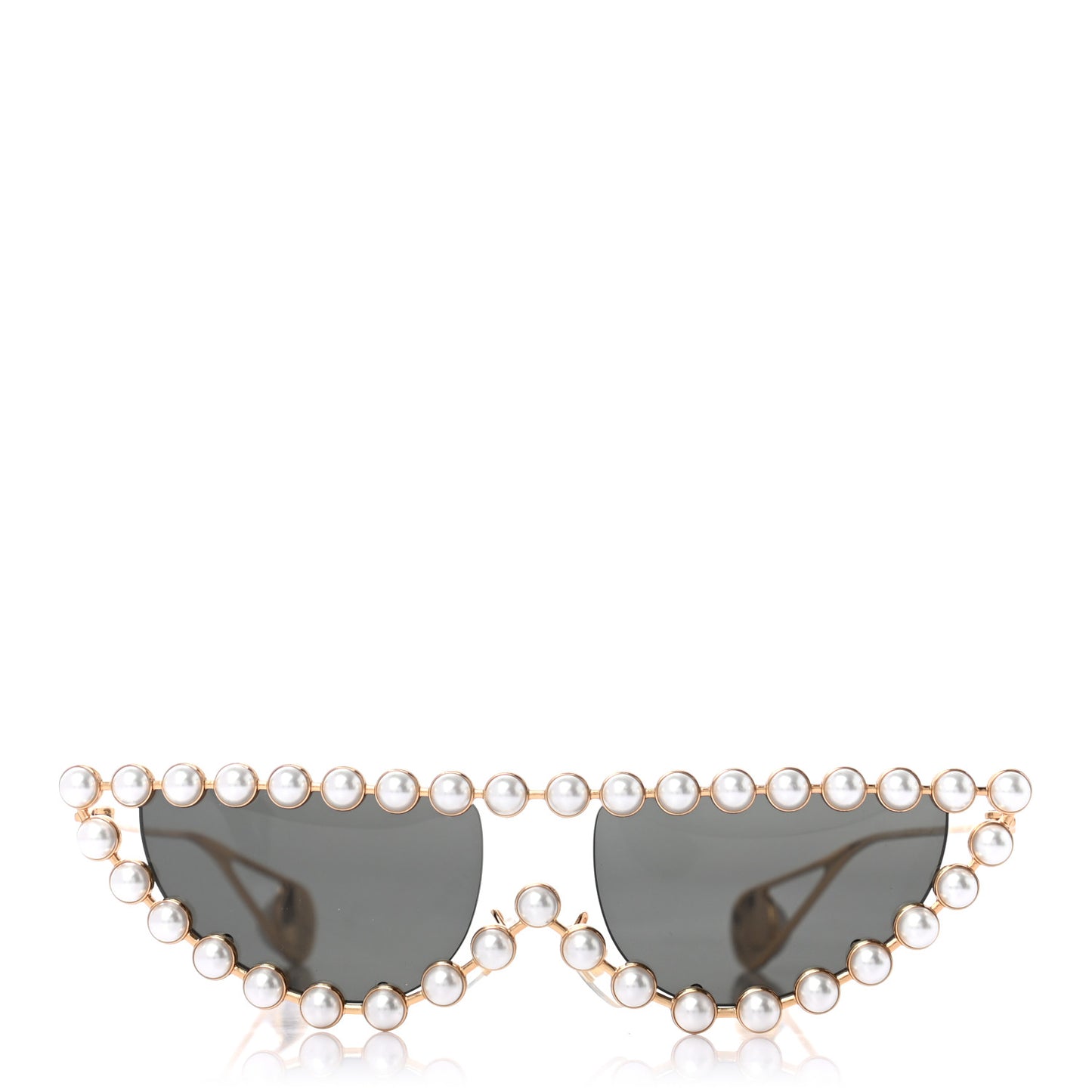 Metal Pearl Cat Eye Sunglasses GG0364S Gold
