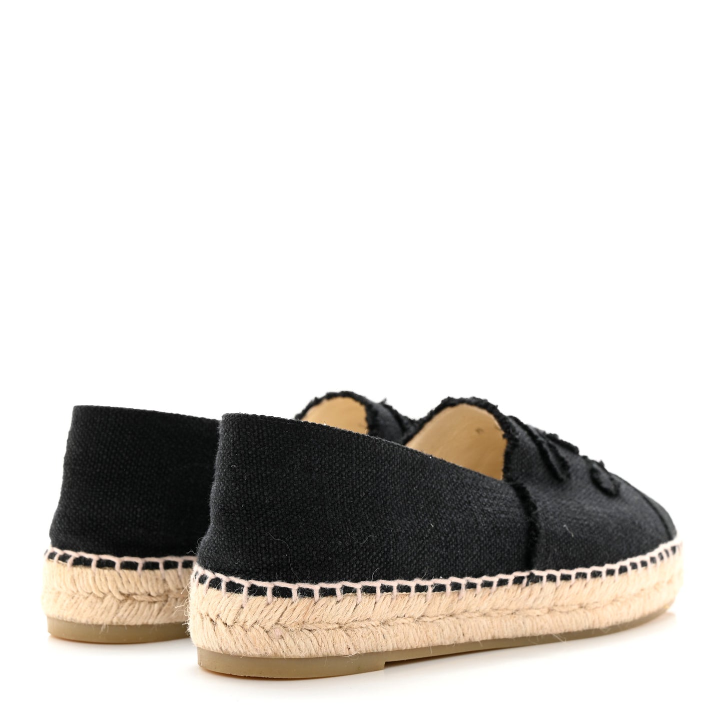 Linen CC Espadrilles 37 Black