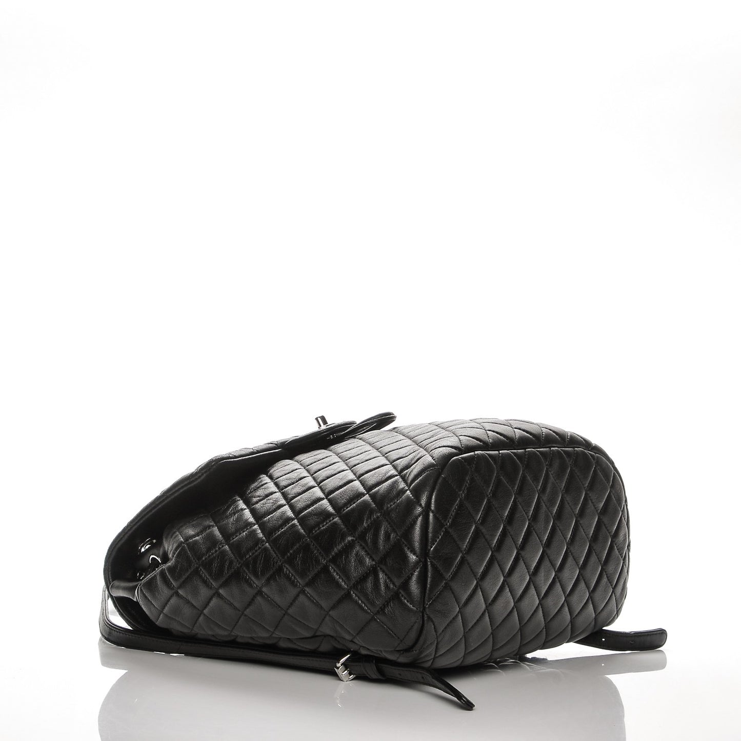 Lambskin Quilted Large Urban Spirit Backpack Black