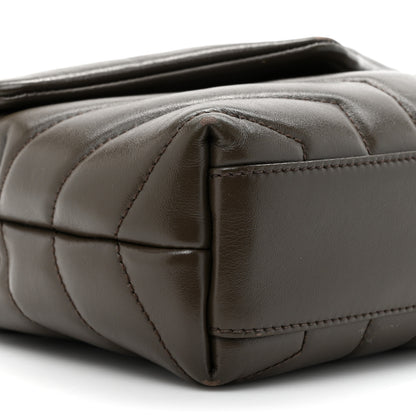 Saint Laurent Calfskin Y Quilted Monogram Toy Loulou Crossbody Bag Military Olive 11 of 18