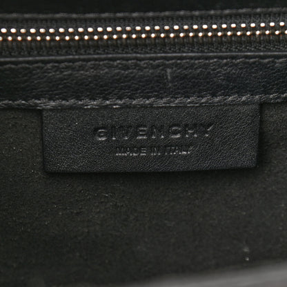 Givenchy Calfskin Crocodile Embossed Mini Pandora Box Crossbody Bag Black 6 of 14