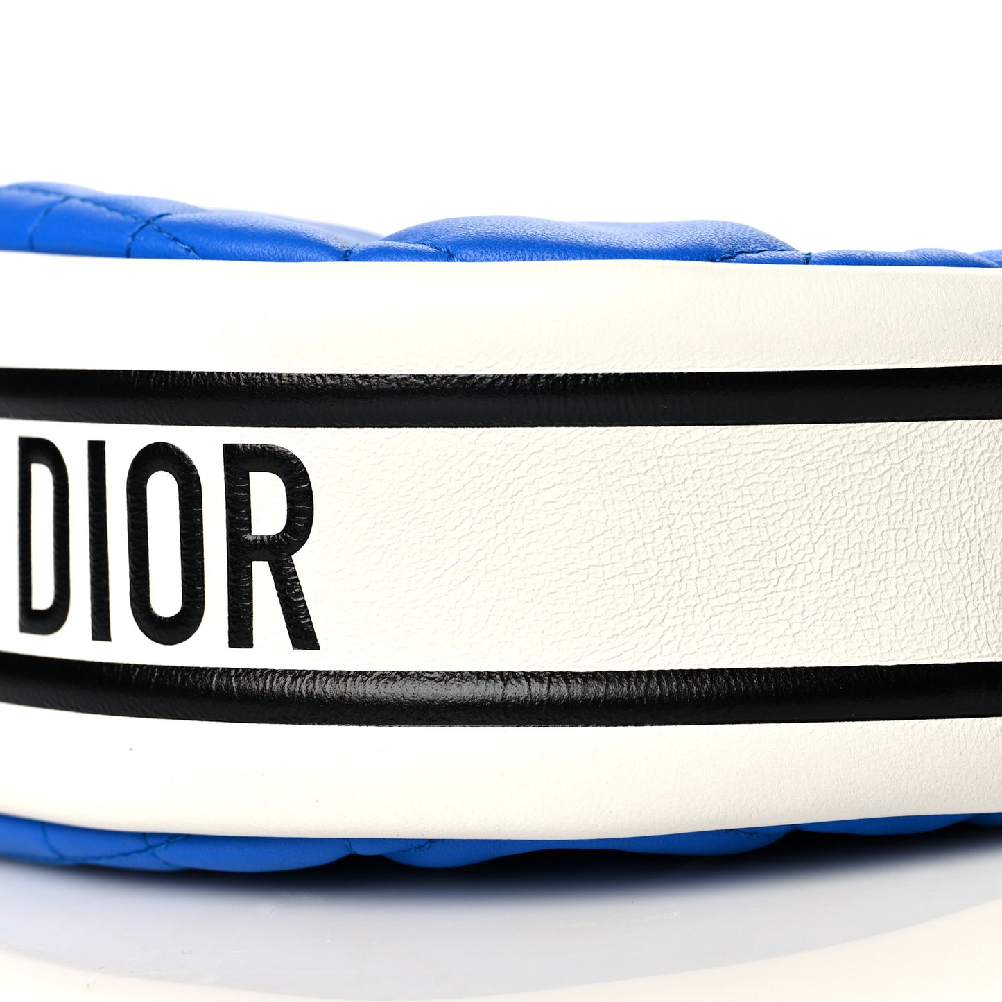 Lambskin Cannage Small Dior Vibe Hobo Bag Fluorescent Blue