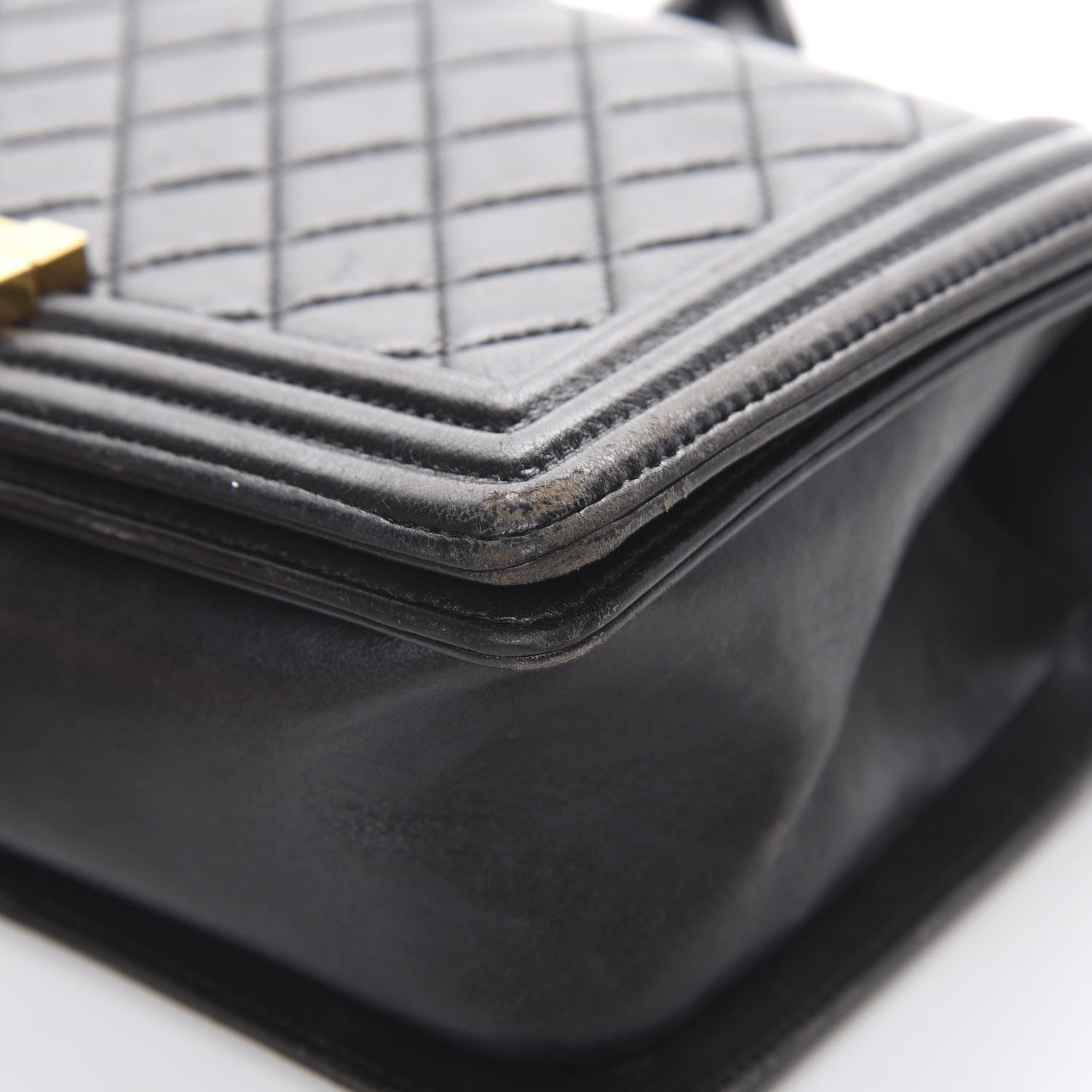 Chanel Calfskin Quilted Medium Boy Flap Black 9 of 20