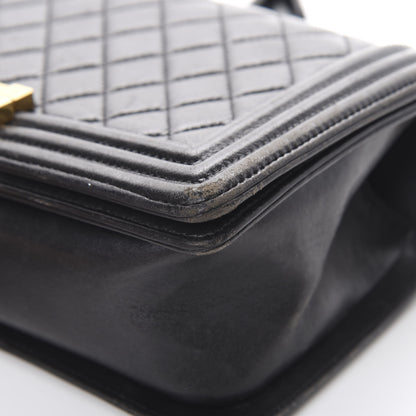 Chanel Calfskin Quilted Medium Boy Flap Black 9 of 20