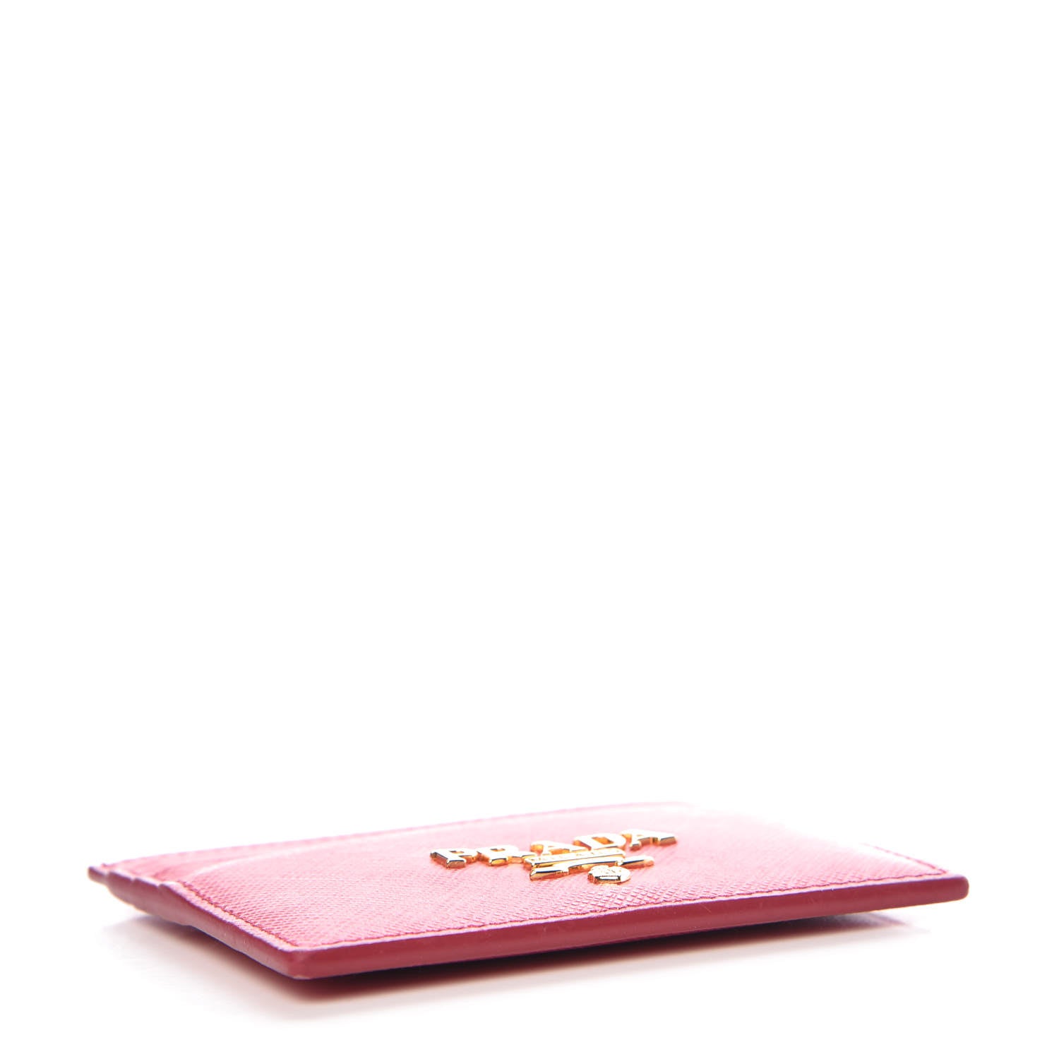 Prada Saffiano Metal Business Card Holder Pink 4 of 7