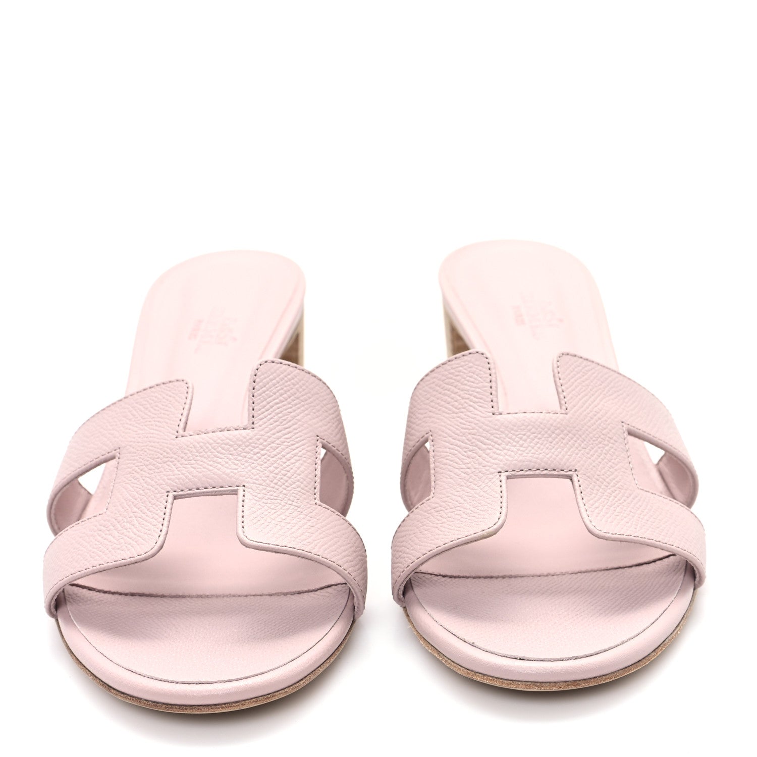 Hermes Epsom Oasis Sandals 40.5 Rose Porcelaine 3 of 9