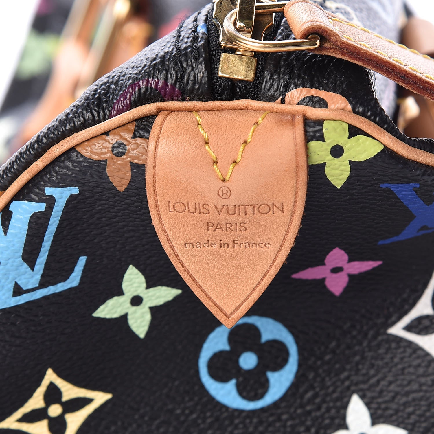 Louis Vuitton Monogram Multicolor Speedy 30 Black 6 of 16