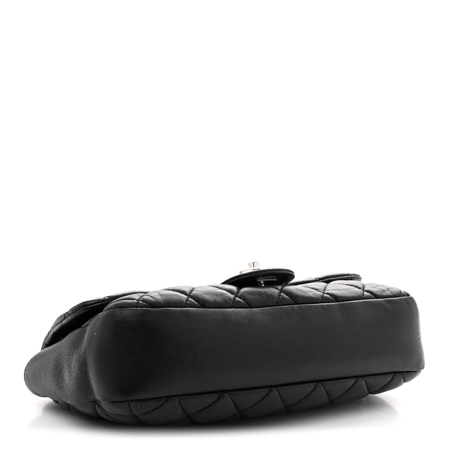 Lambskin Quilted Medium Coco Rain Flap Black