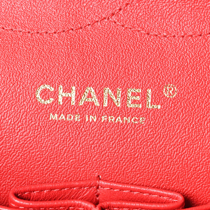 Chanel Lambskin Quilted Jumbo Double Flap Red 6 of 10