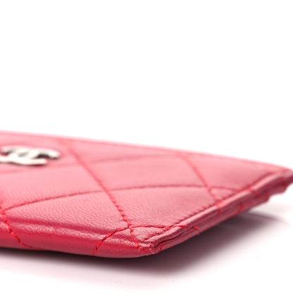 Chanel Lambskin Quilted Card Holder Red 7 of 10