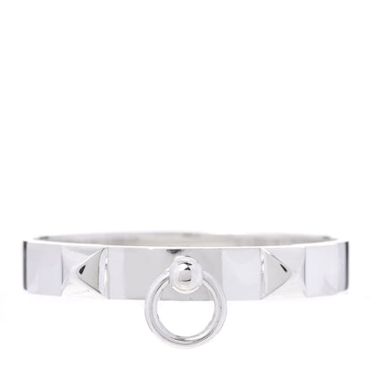 Hermes Sterling Silver PM Collier De Chien Bracelet ST 1 of 4