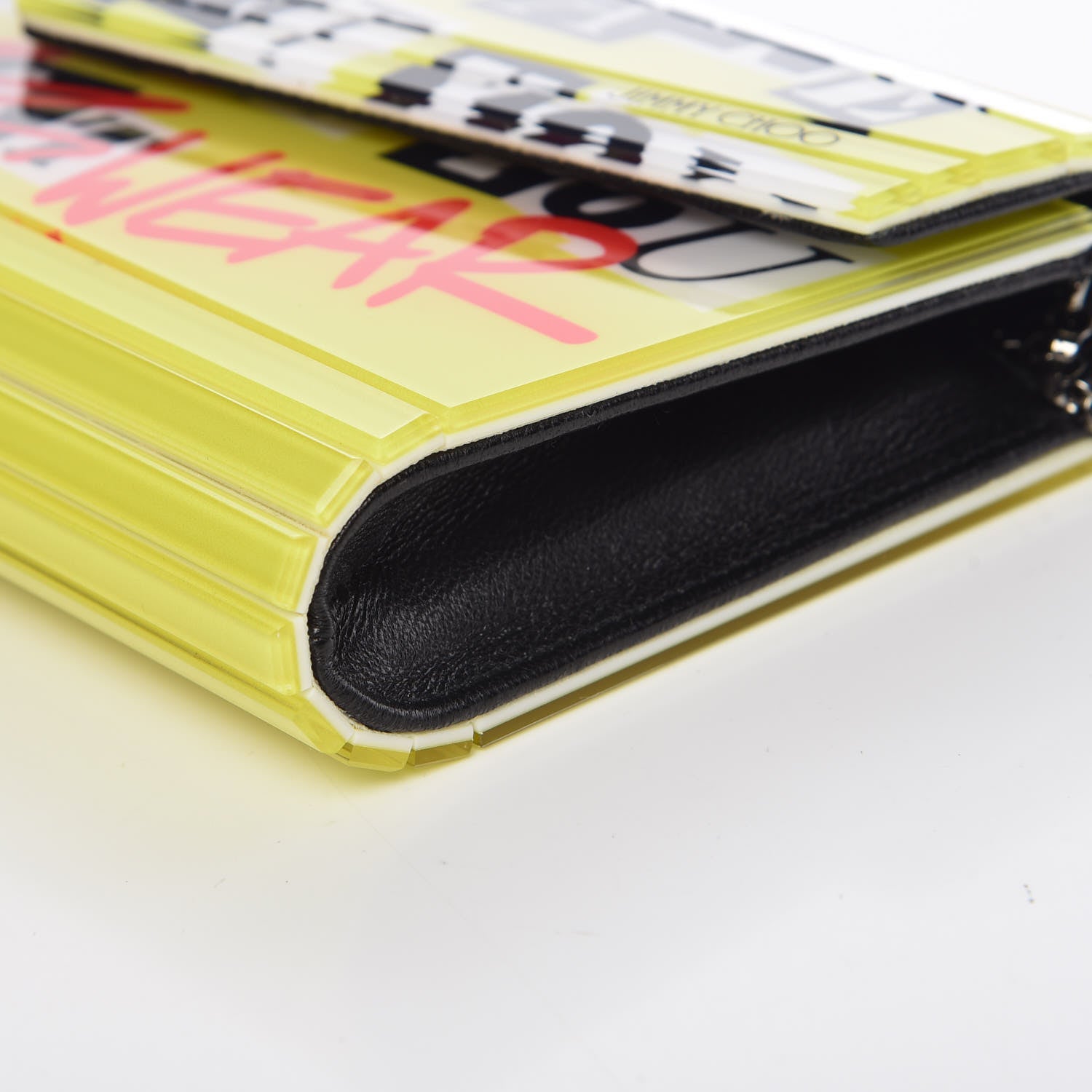 Jimmy Choo Acrylic You Are What You Wear Candy Clutch Yellow Multi 6 of 9