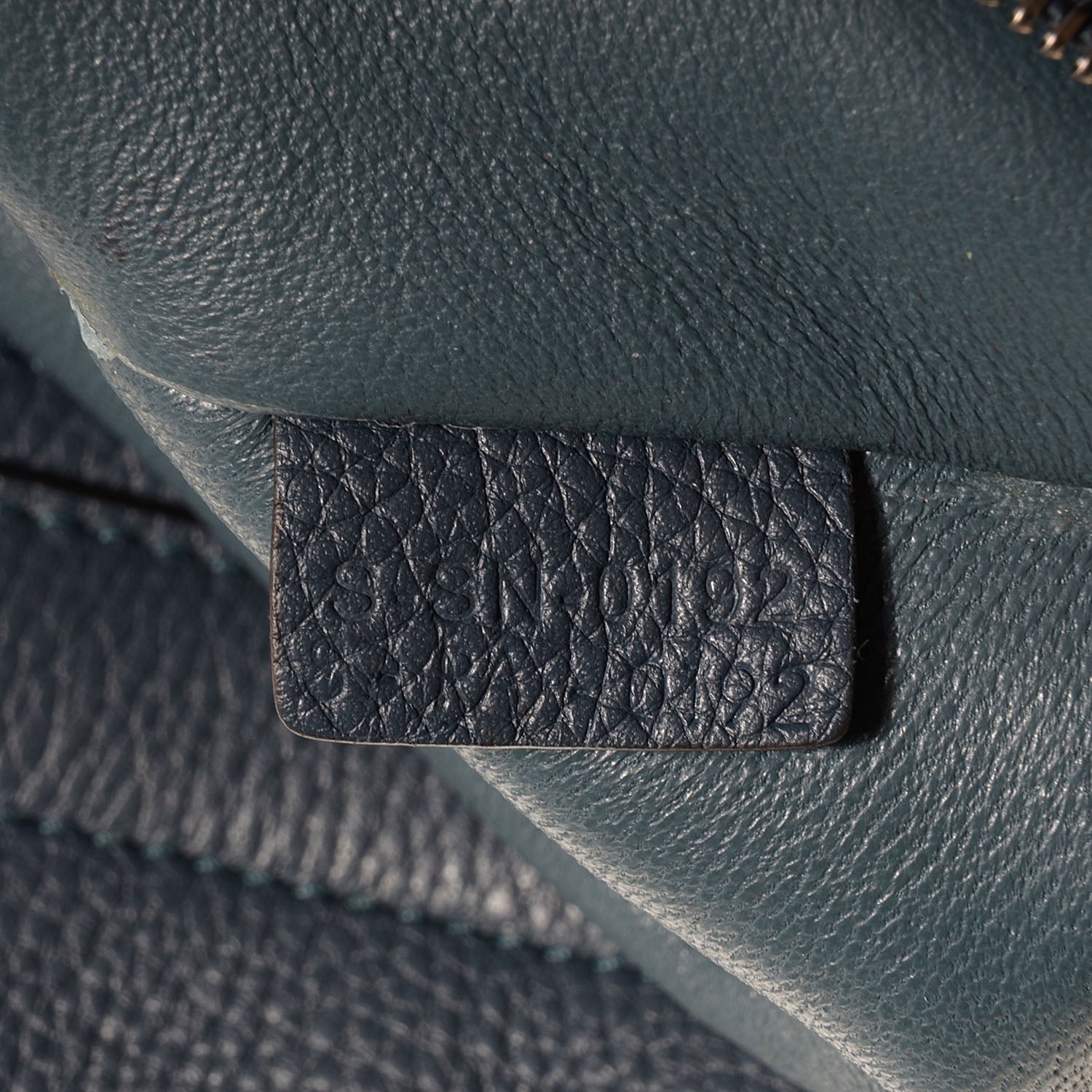 Celine Drummed Calfskin Suede Medium Trapeze Orage 9 of 9