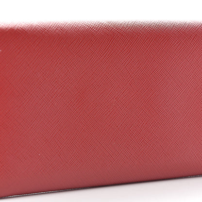Prada Saffiano Bi Color Wallet on Chain Fuoco Black 15 of 19