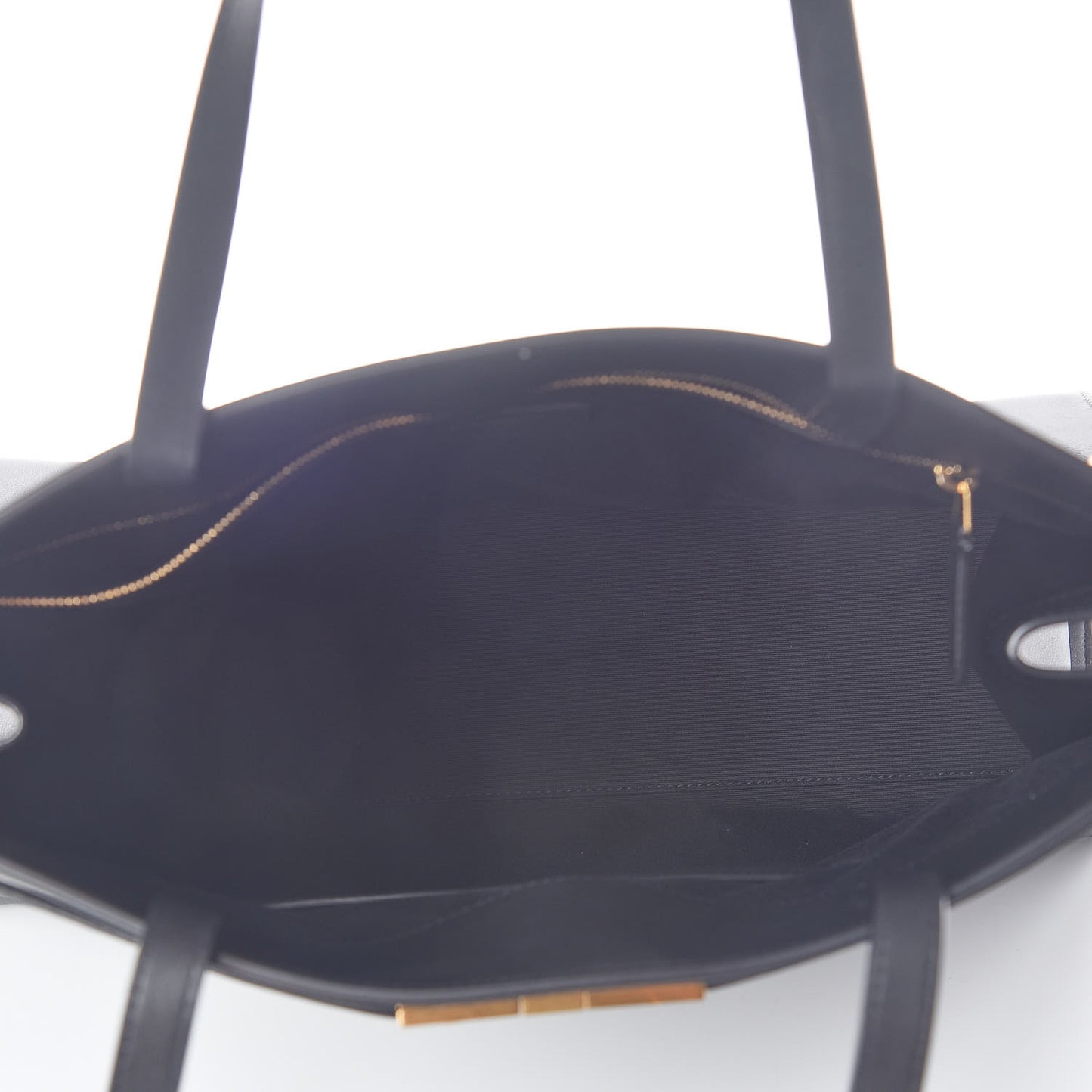 Calfskin Medium Manhattan Shopper Tote Black