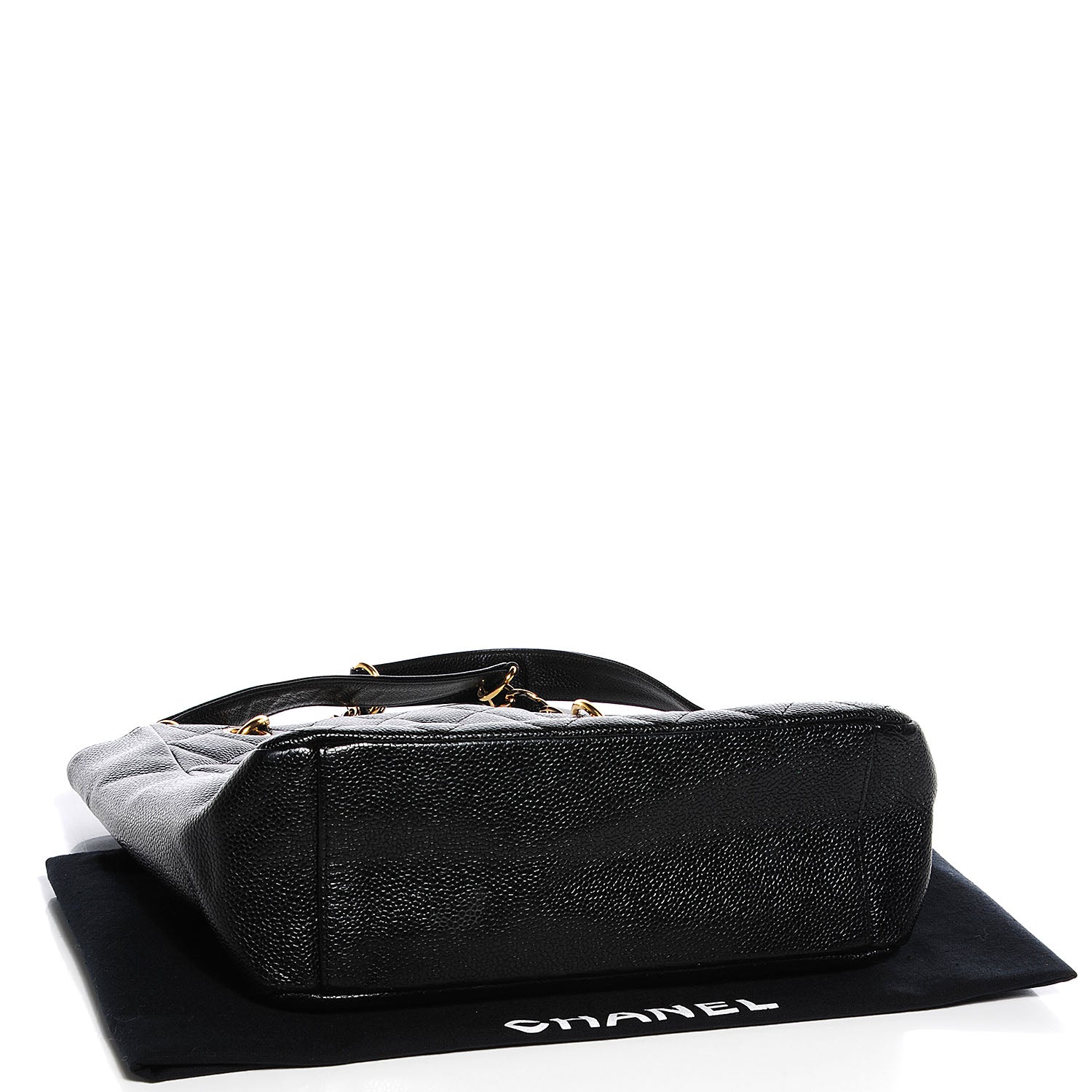 Chanel Caviar Petit Shopping Tote PST Black 4 of 7