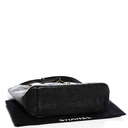 Chanel Caviar Petit Shopping Tote PST Black 4 of 7