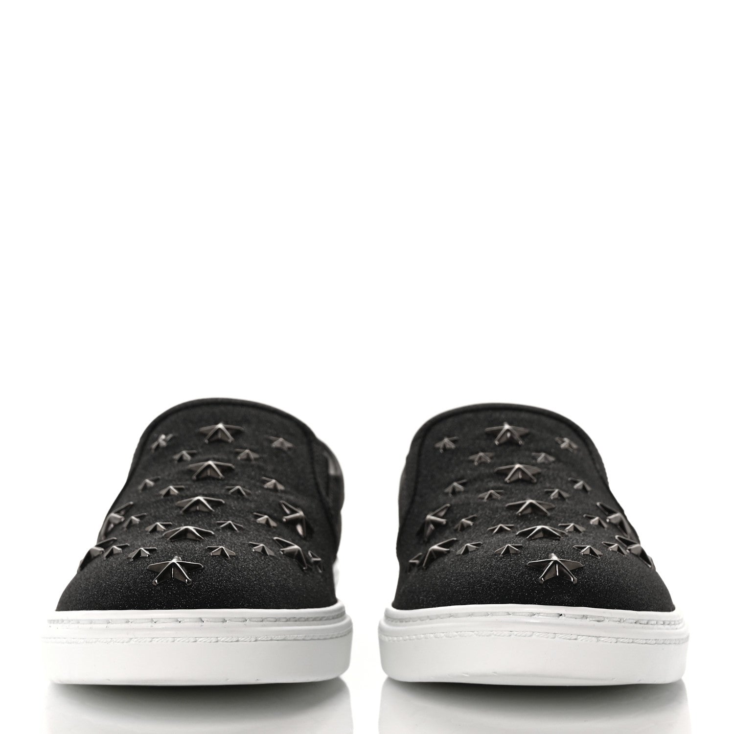 Jimmy Choo Fine Glitter Suede Mens Grove Sneakers 41 Black 2 of 8