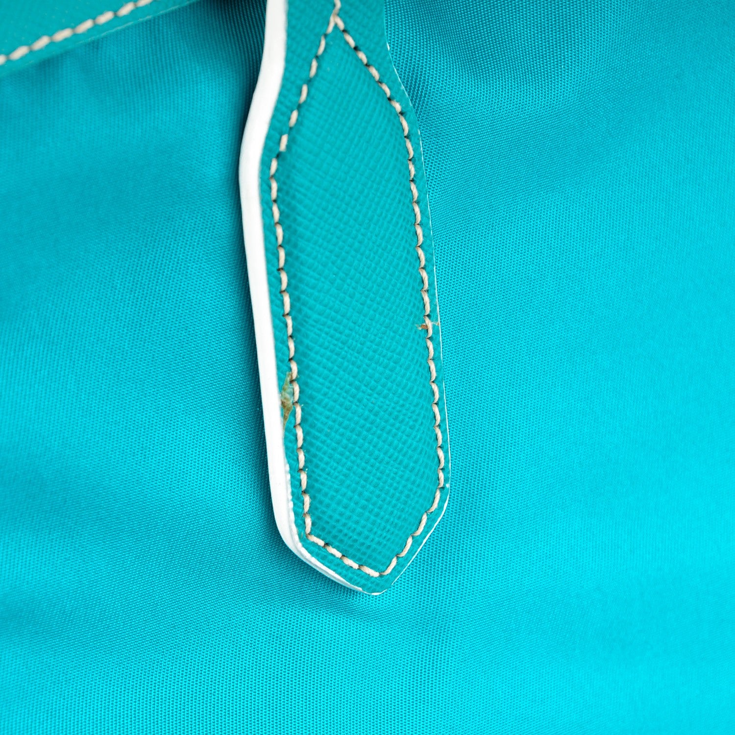 Prada Tessuto Nylon Saffiano Tote Turchese 8 of 11