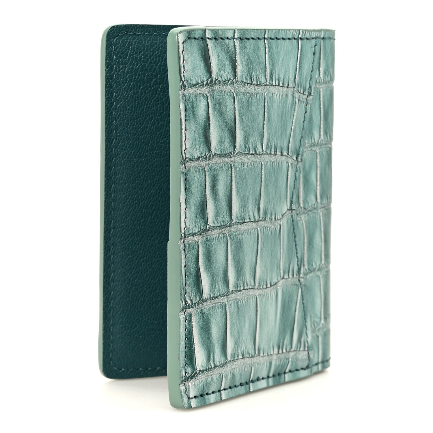 Louis Vuitton Crocodile Pocket Organizer Bleu Pool 3 of 7