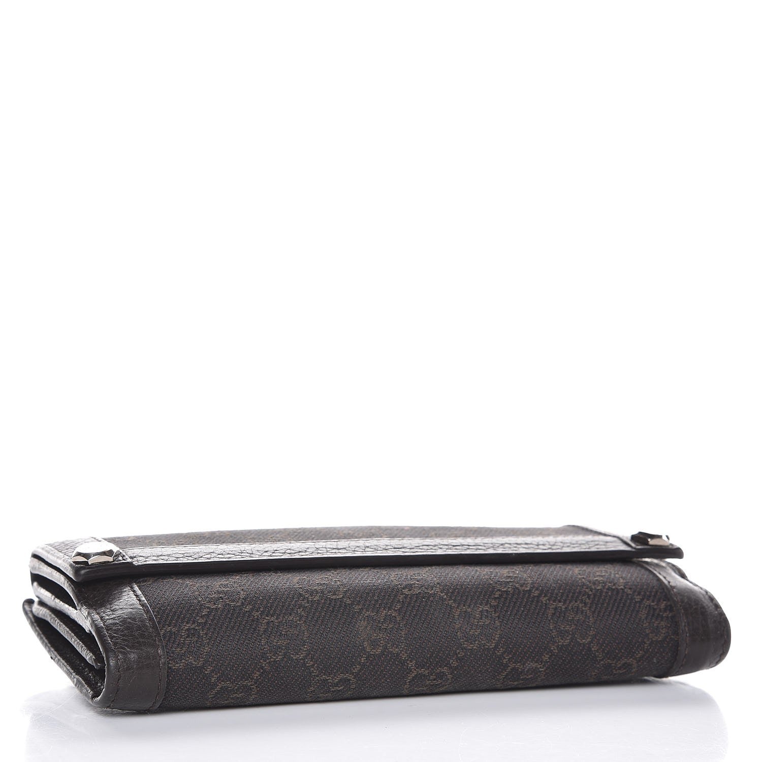 Gucci Monogram Continental Charmy Wallet Dark Brown 4 of 8