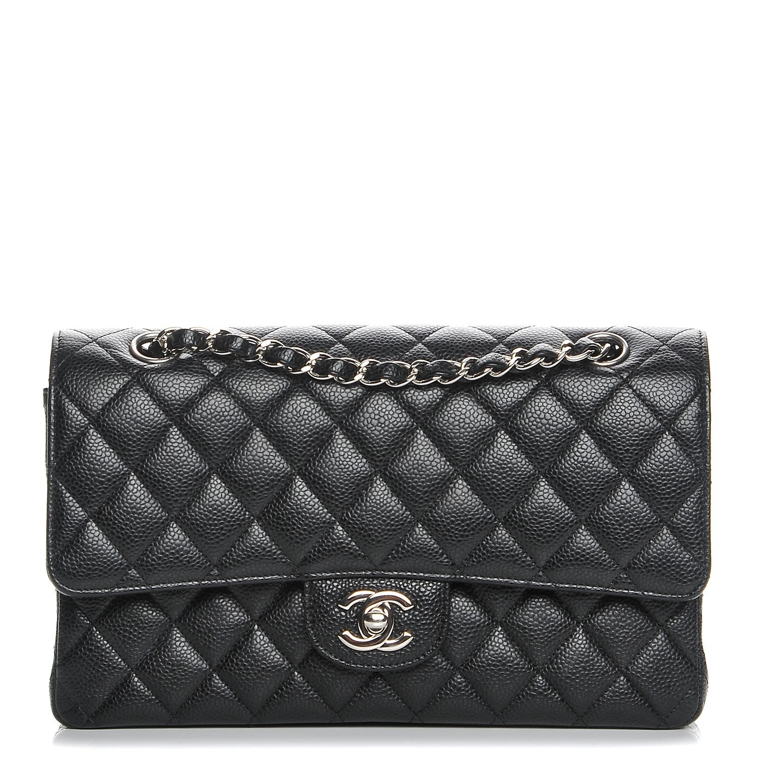 Chanel Caviar Quilted Medium Double Flap Black 1 of 8