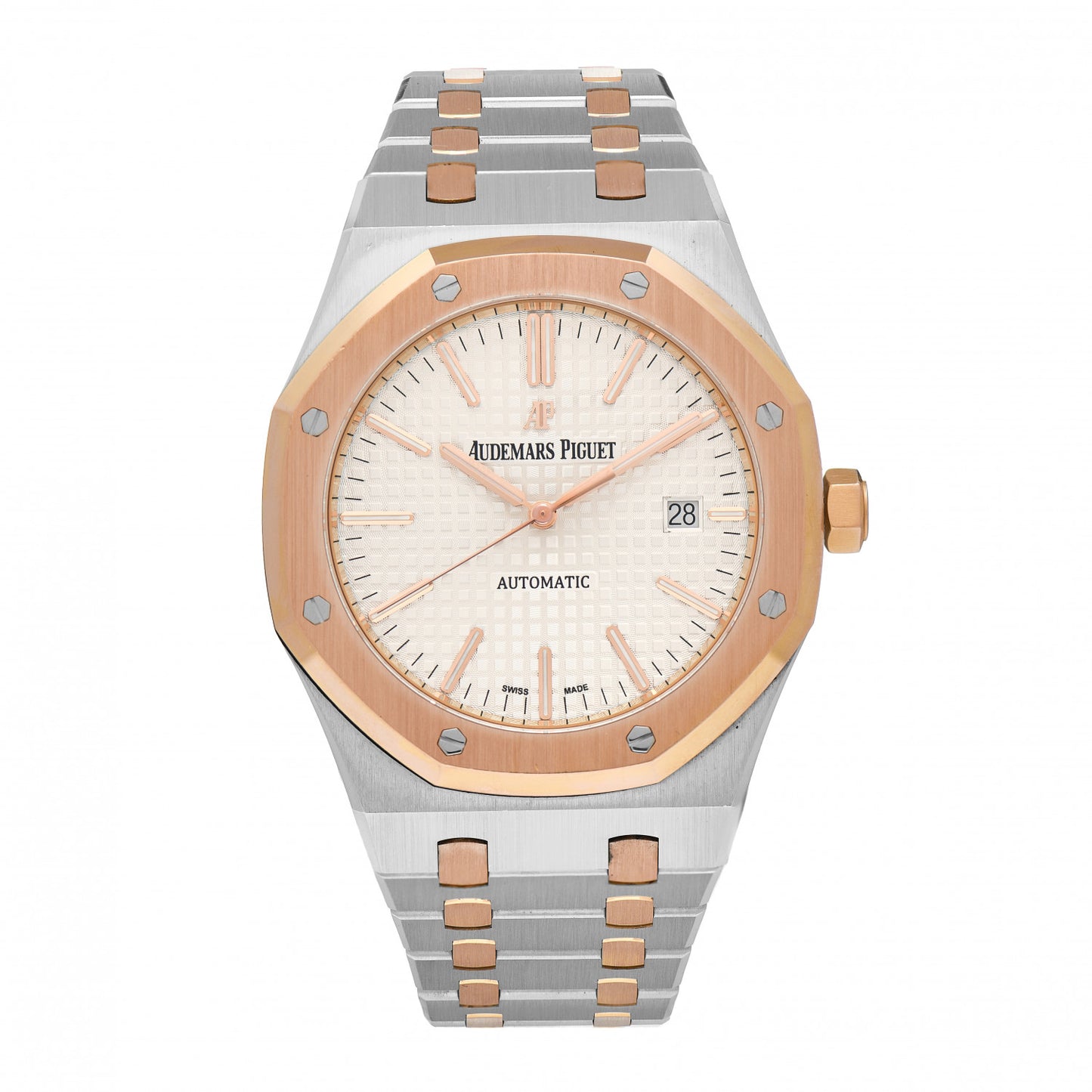 Stainless Steel 18K Rose Gold 41mm Royal Oak Automatic Watch 15400SR.OO.1220SR.01