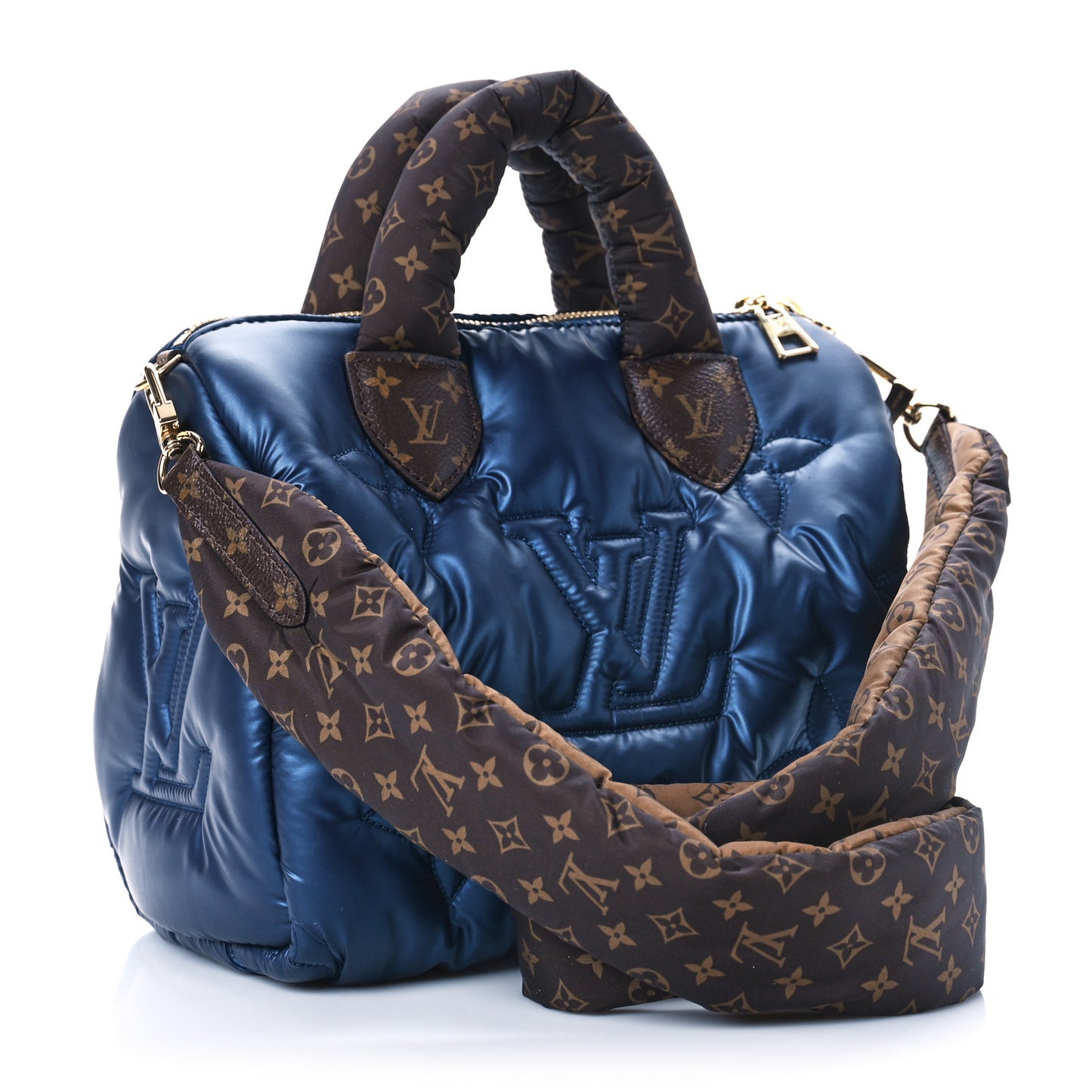 Econyl Mini Monogram Pillow Speedy Bandouliere 25 Navy