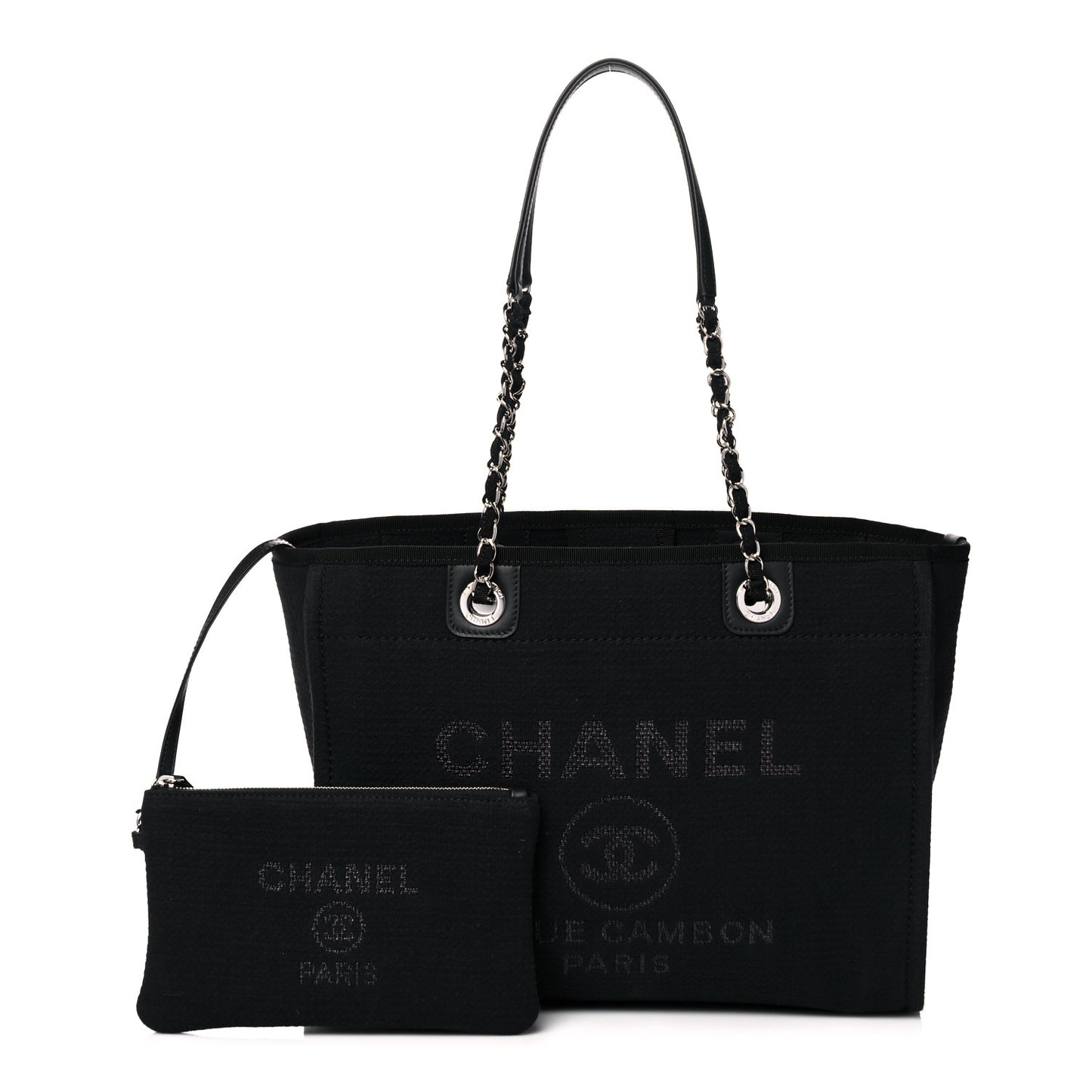 Mixed Fibers Small Deauville Tote Black