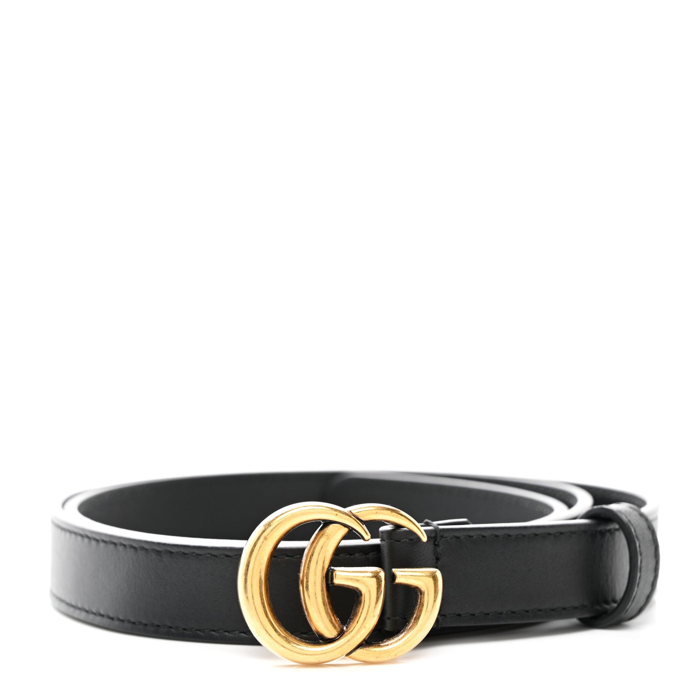 Calfskin Double G 20mm Belt 80 32 Black