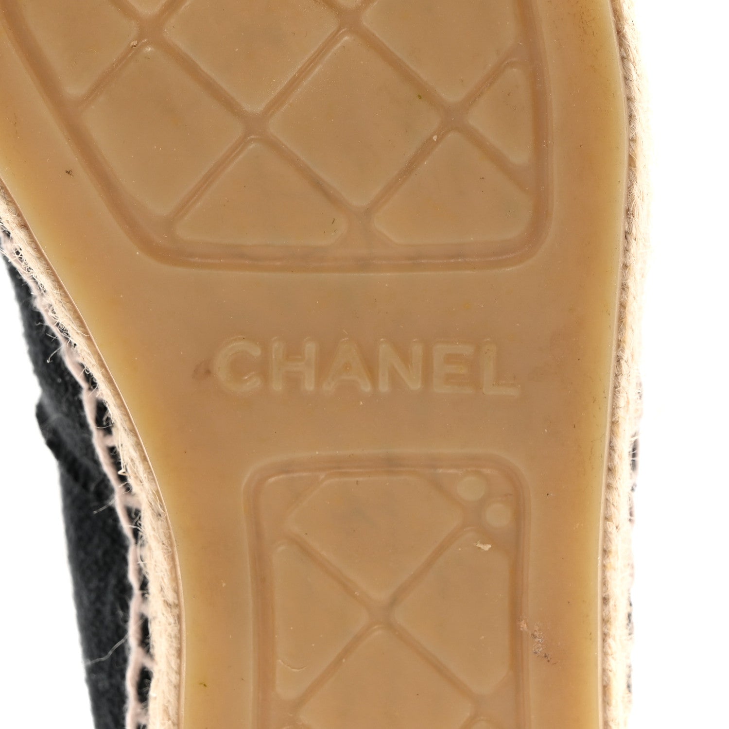 Chanel Linen CC Espadrilles 37 Black 6 of 16
