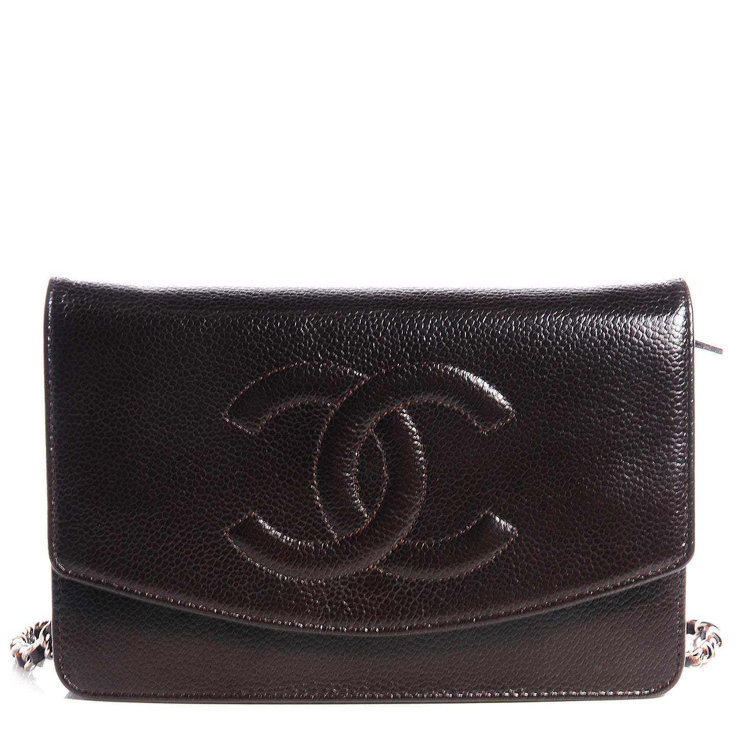 Caviar Timeless CC Wallet On Chain WOC Dark Brown
