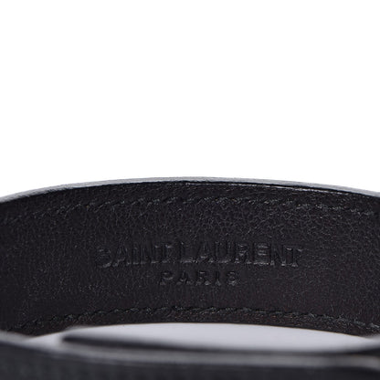Saint Laurent Calfskin Chain Cuff Bracelet Black 4 of 6