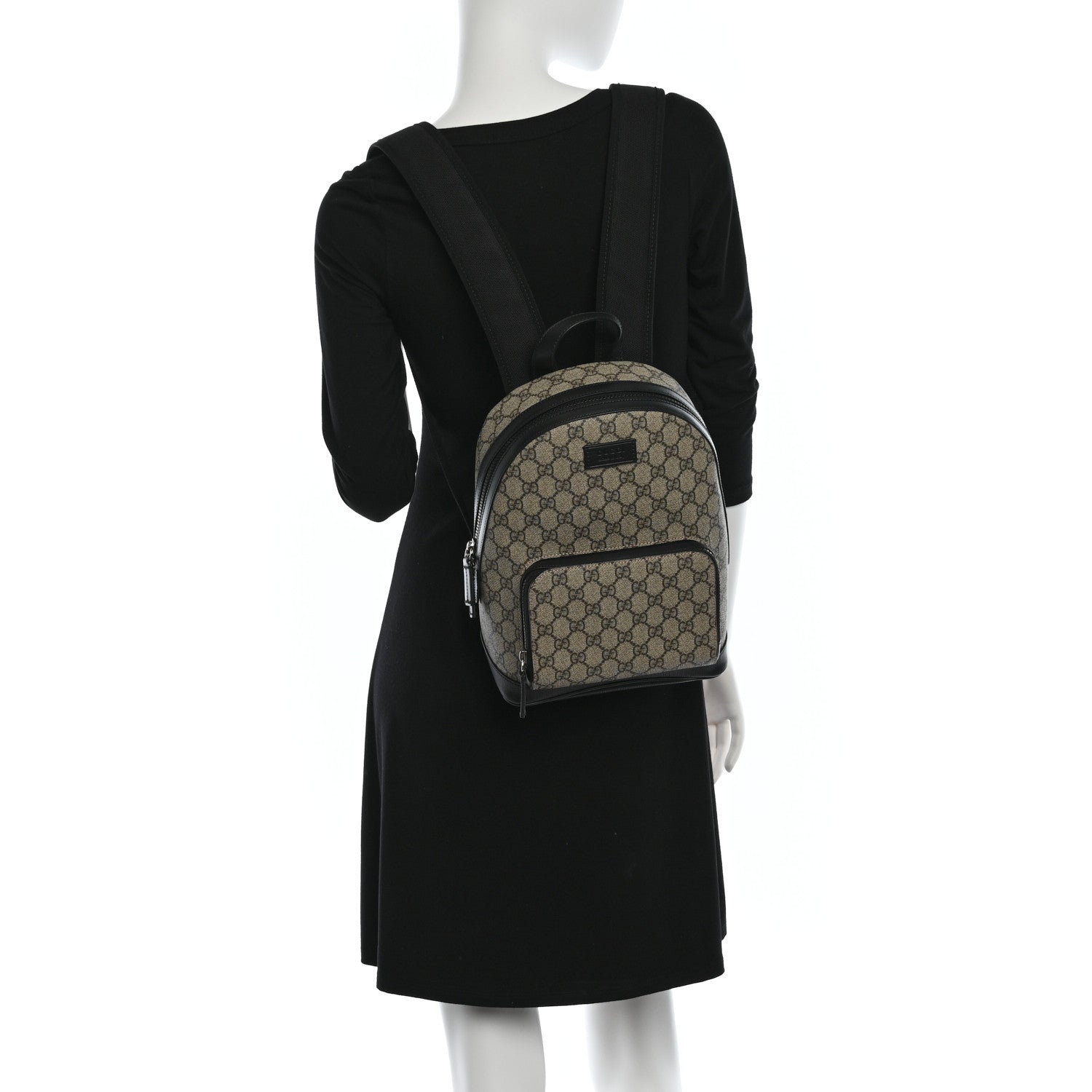 Gucci GG Supreme Monogram Small Eden Day Backpack Black 2 of 9