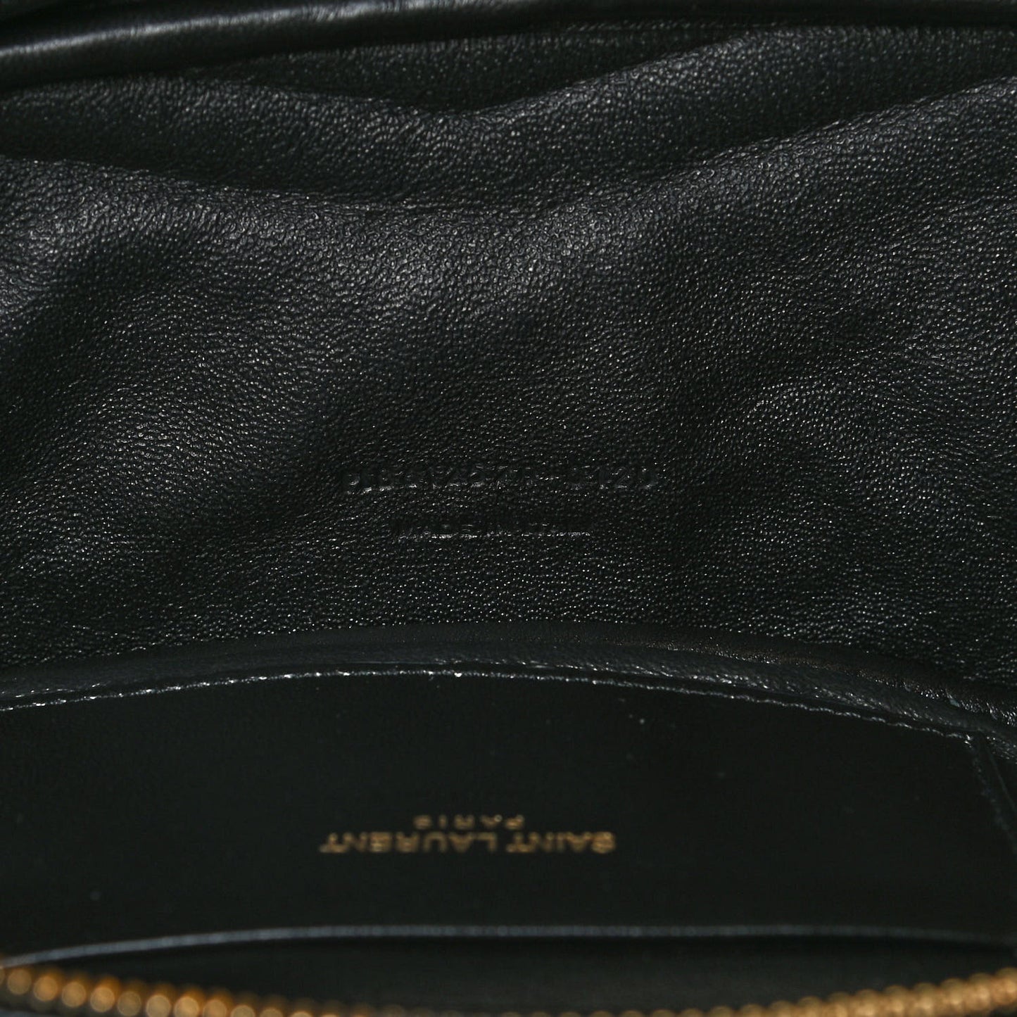 Grain De Poudre Matelasse Monogram Mini Lou Camera Bag Black