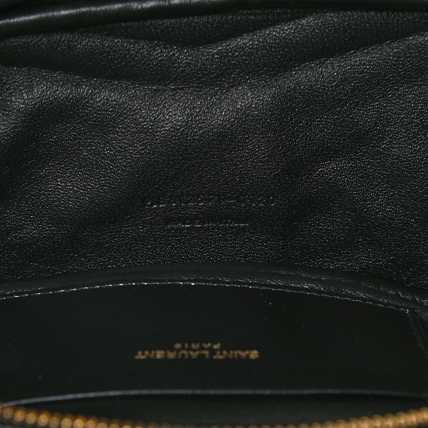 Saint Laurent Grain De Poudre Matelasse Monogram Mini Lou Camera Bag Black 7 of 13