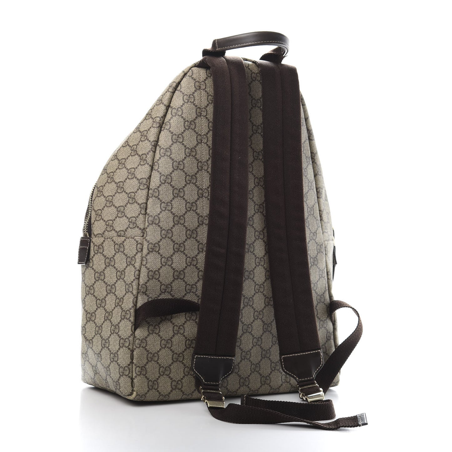 GG Supreme Monogram Medium Backpack Brown