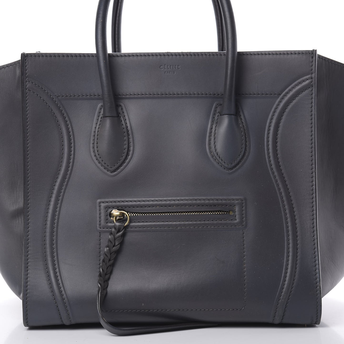 Smooth Calfskin Medium Phantom Luggage Grey