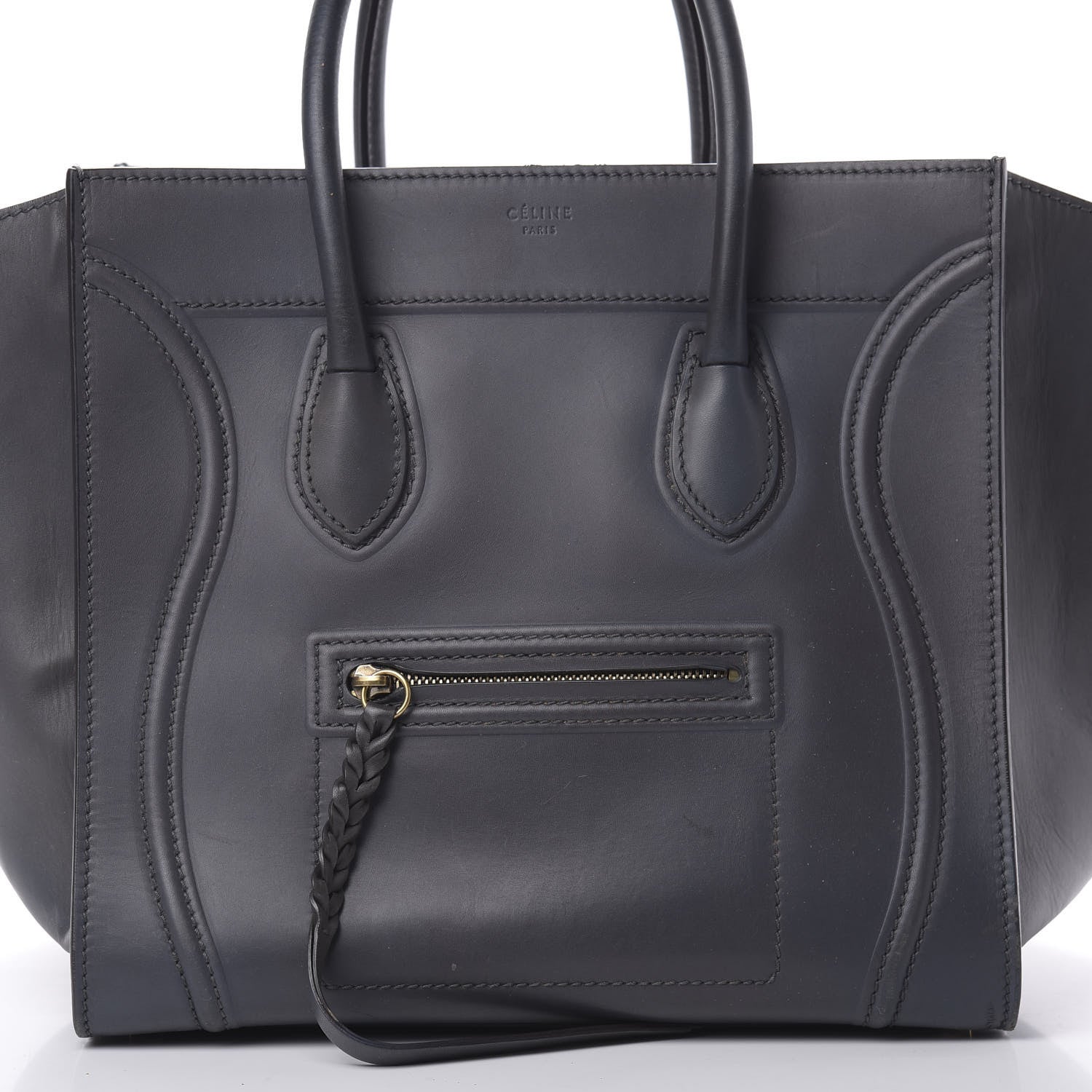 Celine Smooth Calfskin Medium Phantom Luggage Grey 9 of 15