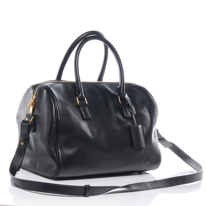 Saint Laurent Leather Classic Duffle 6 Bag Black 3 of 8