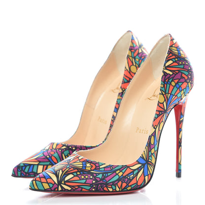 Christian Louboutin Satin Vitrail So Kate 120 Pumps 35.5 Multicolor 3 of 8