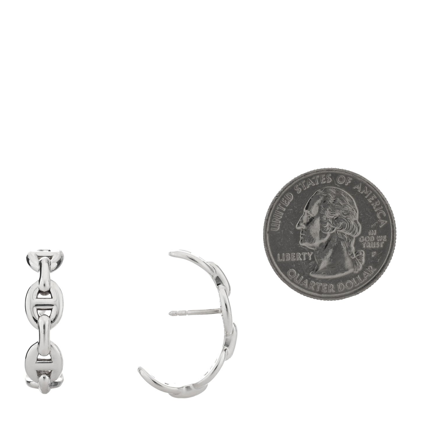 Sterling Silver Chaine D'Ancre Enchainee Climber Earrings