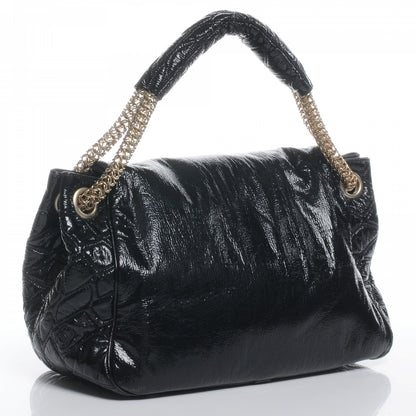 Chanel Vinyl Rodeo Flap Bag Black 3 of 7