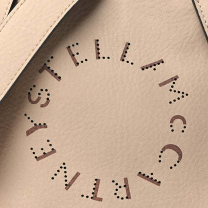 Stella McCartney Eco Alter Nappa Perforated Logo Mini Crossbody Camel 7 of 9