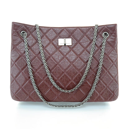 Chanel Aged Calfskin Reissue 2.55 Tote Bordeaux 1 of 12