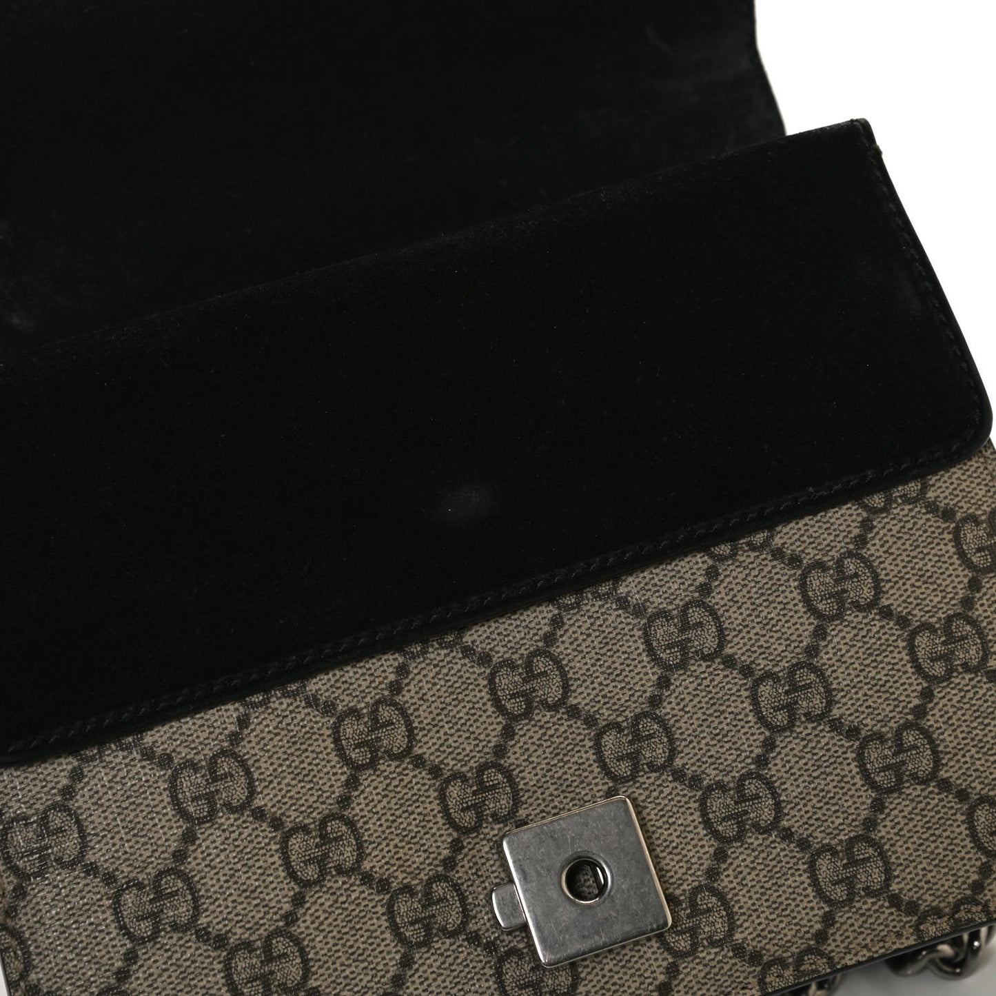 GG Supreme Monogram Mini Dionysus Shoulder Bag Black