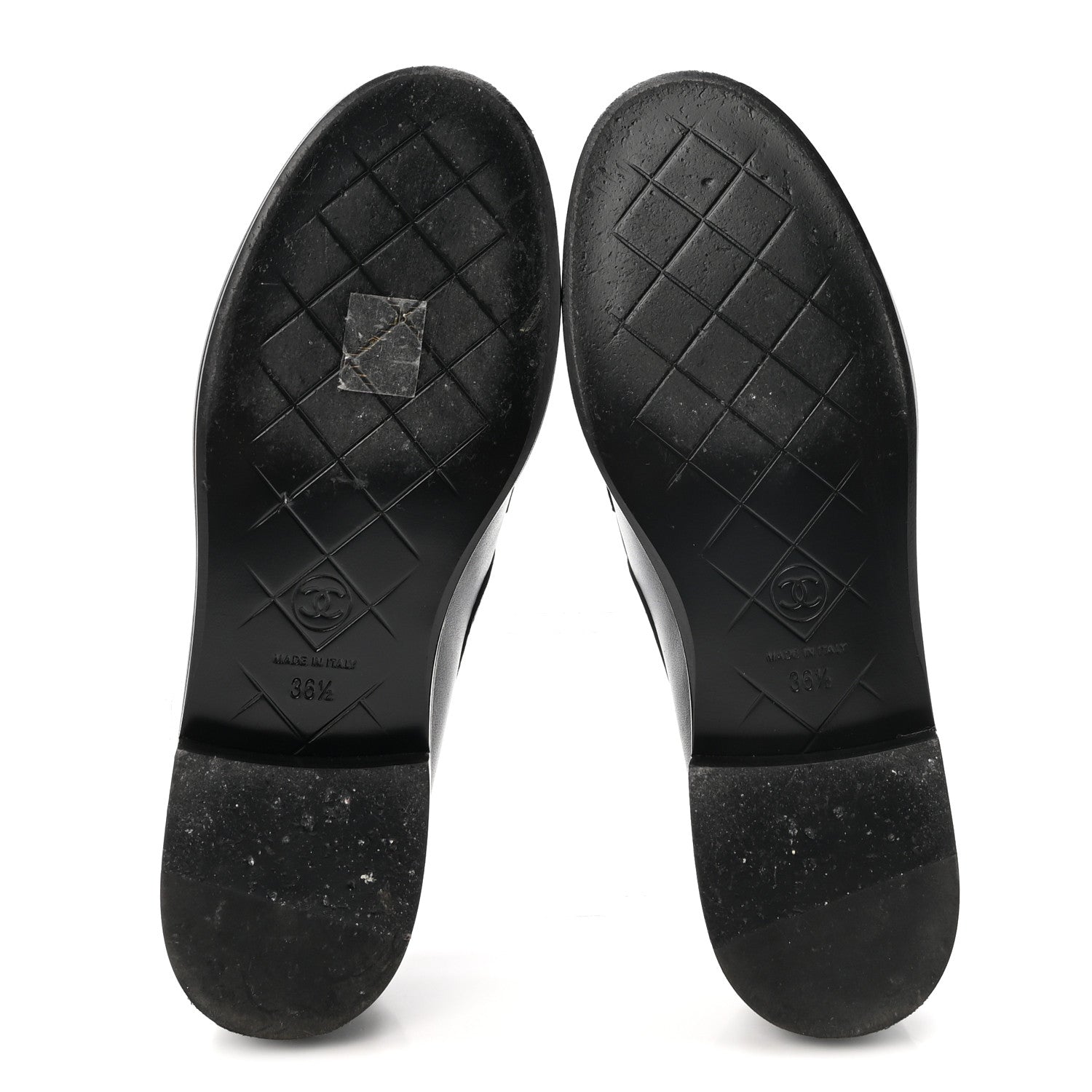 Chanel Lambskin Quilted CC Turnlock Loafers 36.5 Black 6 of 10