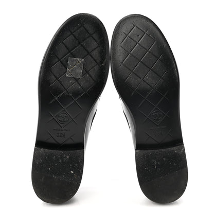 Chanel Lambskin Quilted CC Turnlock Loafers 36.5 Black 6 of 10
