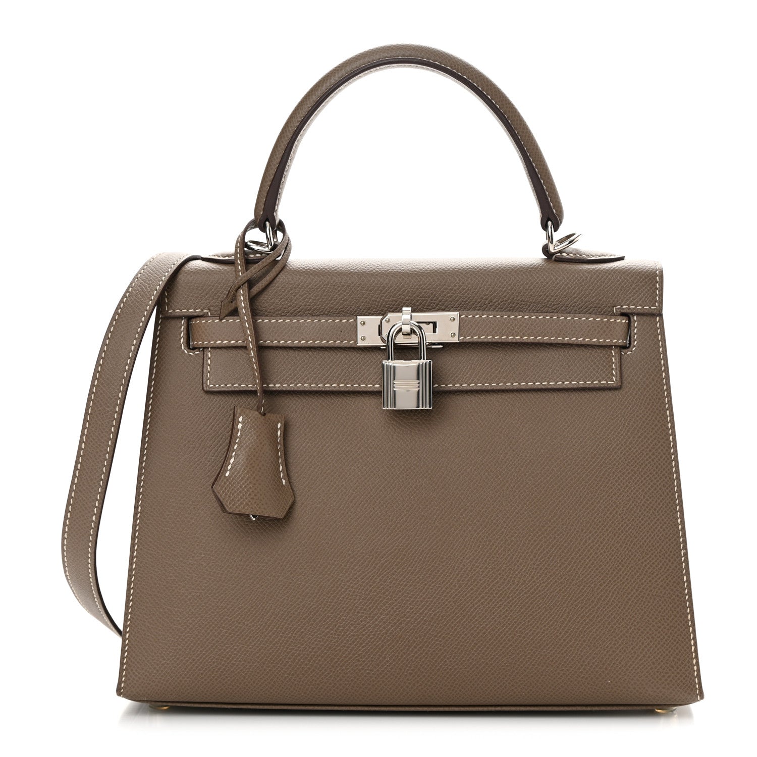 Hermes Epsom Kelly Sellier 25 Etoupe 1 of 17